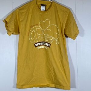 Vintage Ben and Jerry’s factory tour tee size small peace, love & ice scream